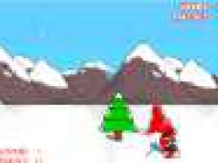 Snowboard Santa