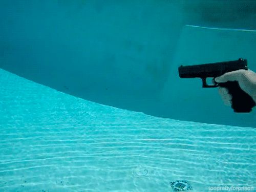 Under-water shot