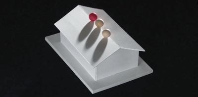 Paper house illusion