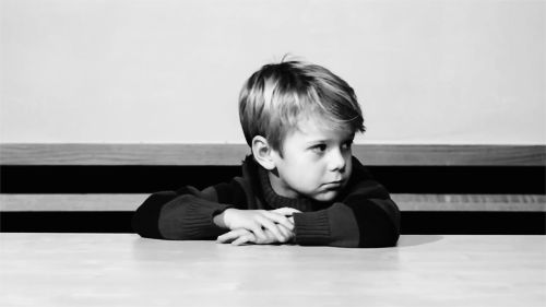 Thoughtful boy