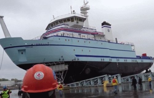 Launch of the ship