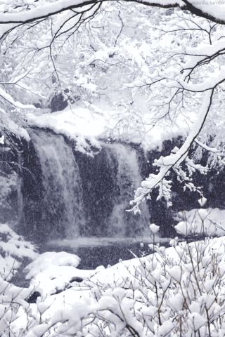 Winter waterfall