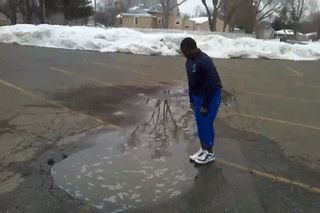 Deep puddle
