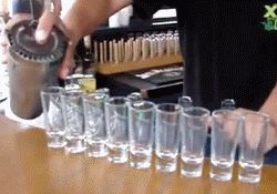 Rainbow cocktail