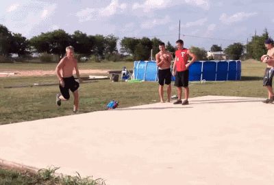Jump fail with a golf cart
