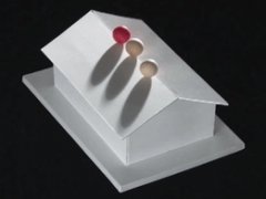 Paper house illusion