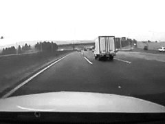 First person car crash