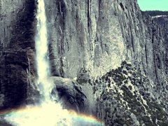 Rainbow waterfall