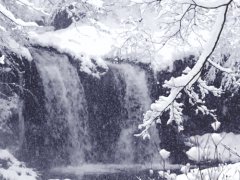 Winter waterfall