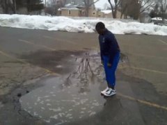 Deep puddle