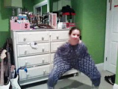 Weird girl dancing