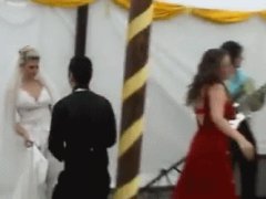 Drunk girl ruins wedding reception