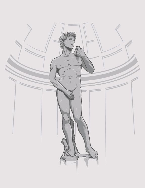 Shy Statue
