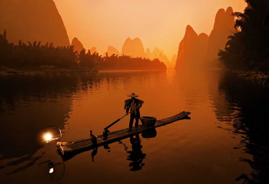 The morning fisherman
