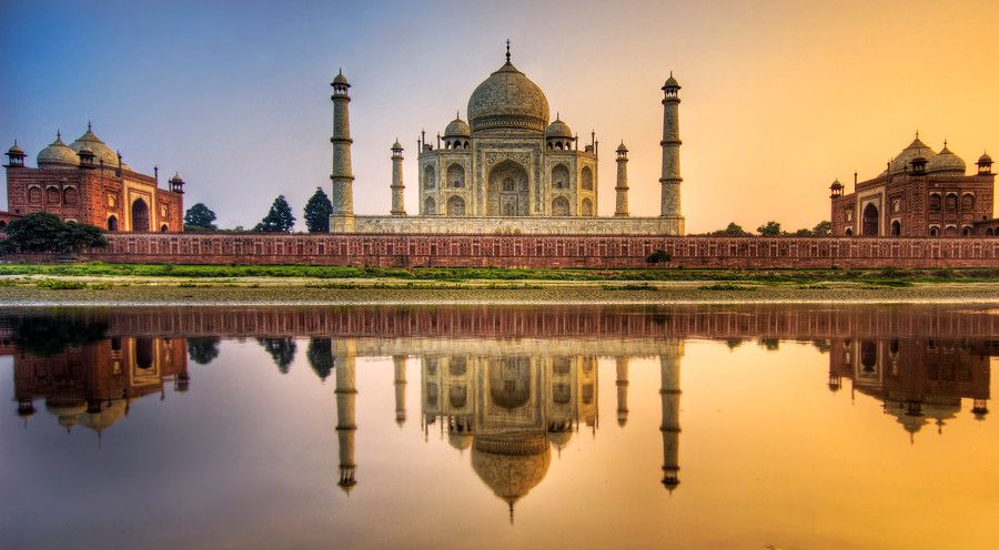 The taj mahal in india