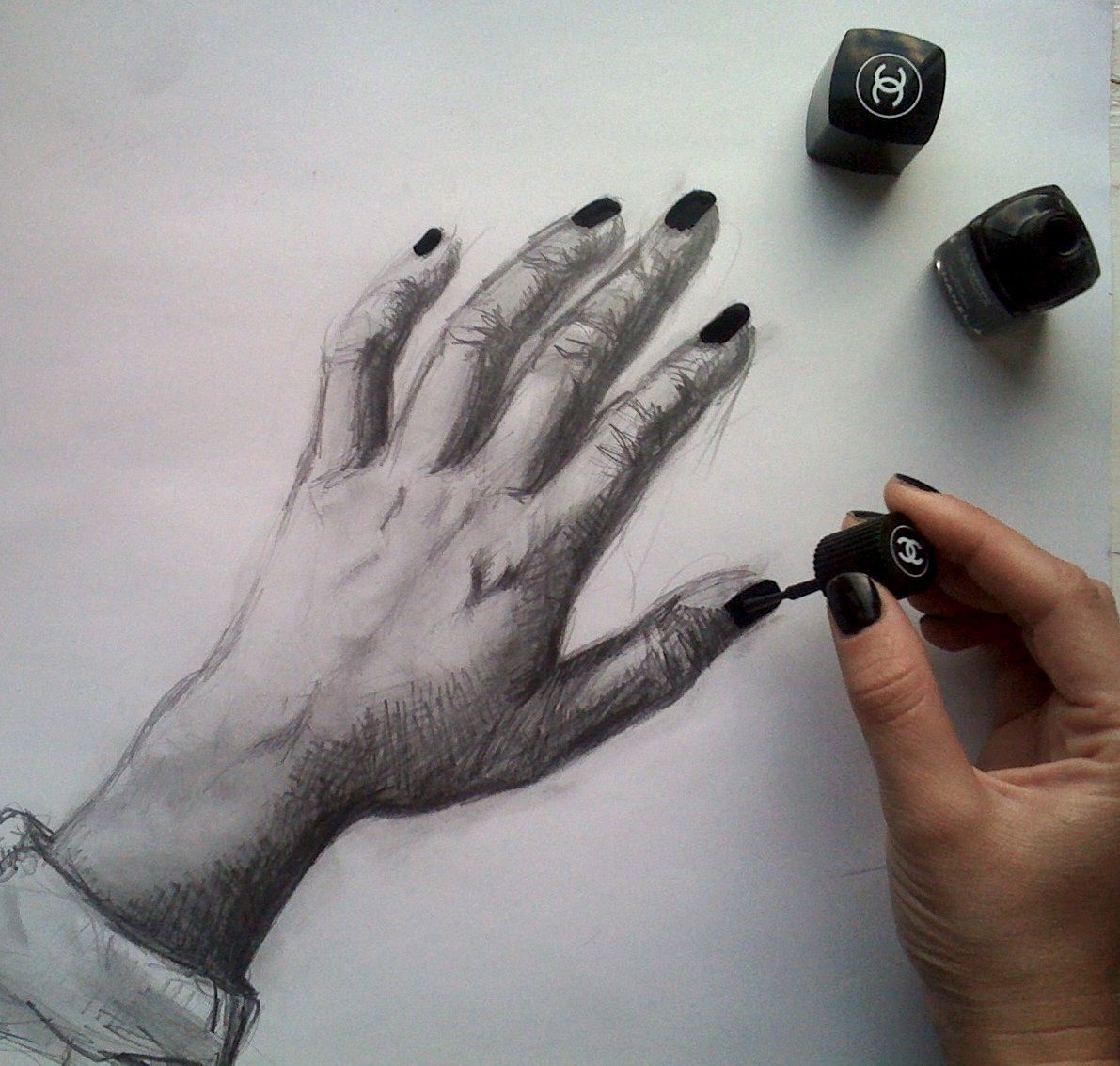 Painting my nails…