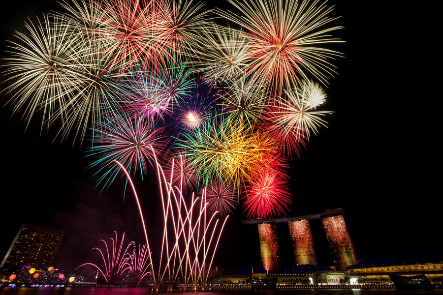 Bouquet of fireworks