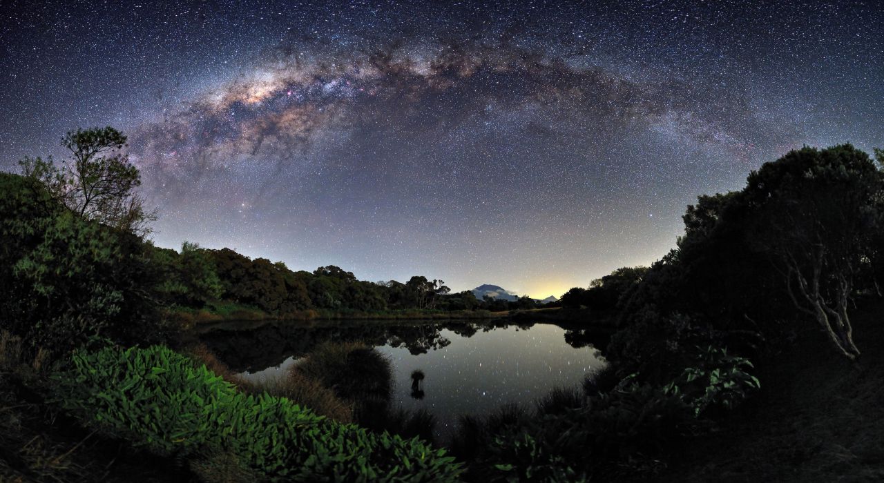Milky way over Reunion island