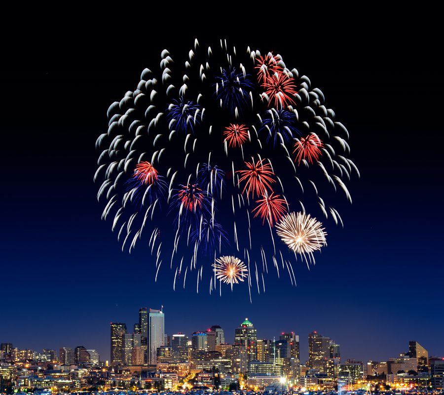 Fireworks over Seattle