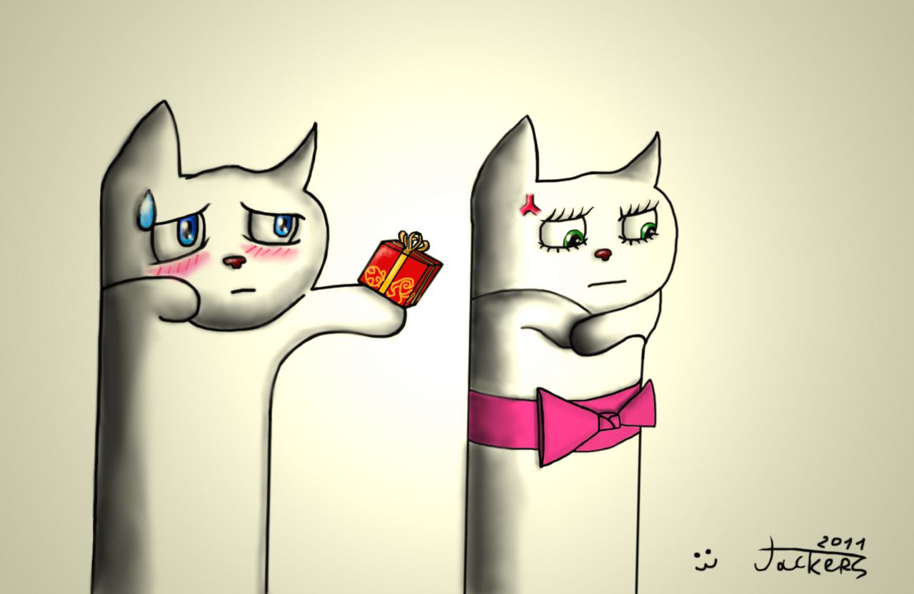 Long Cat and Girl Long Cat