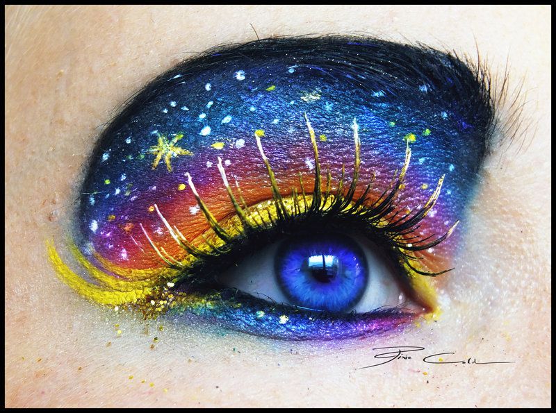 Galaxy Girl Make Up + Tutorial!