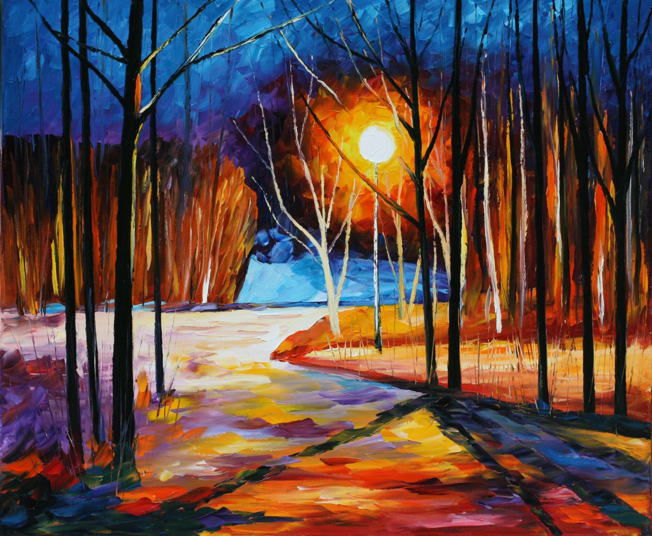 PINK SNOW - LEONID AFREMOV