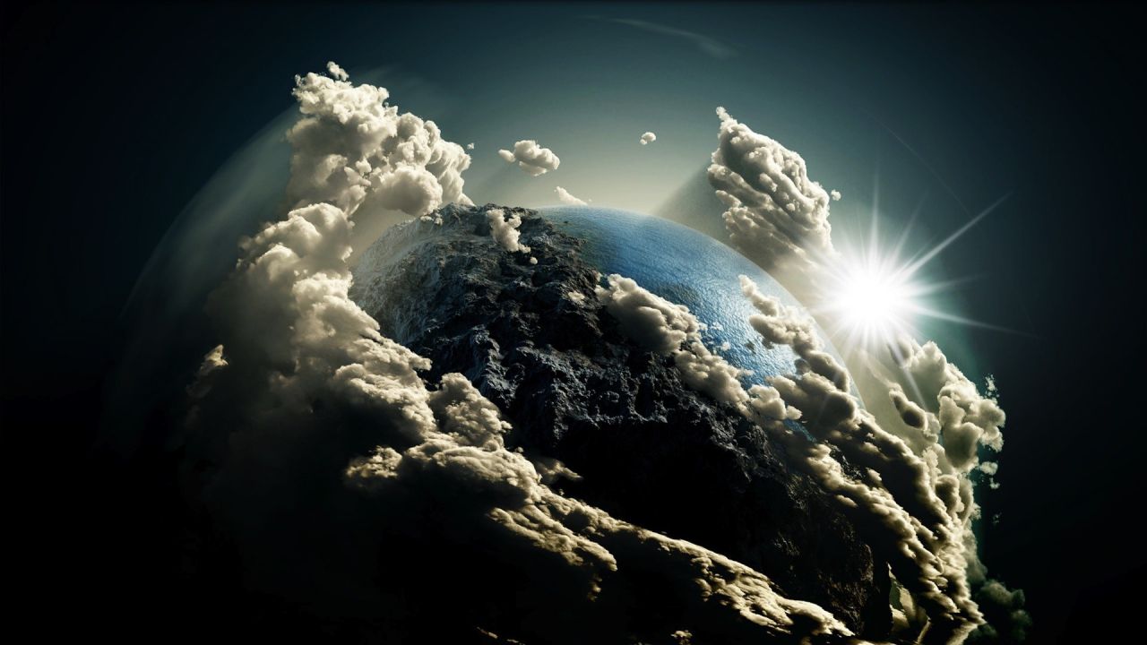 Outer space clouds