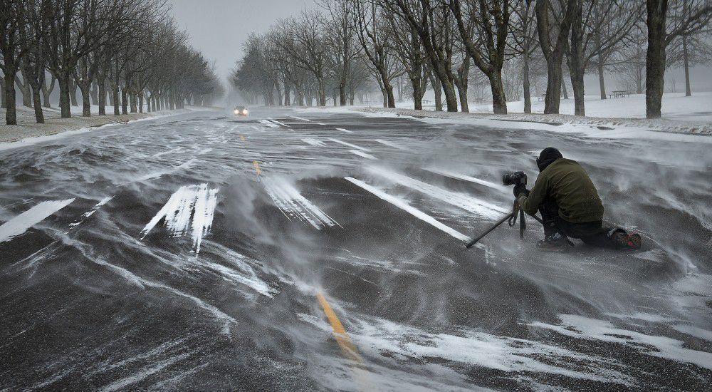 Snow chasing