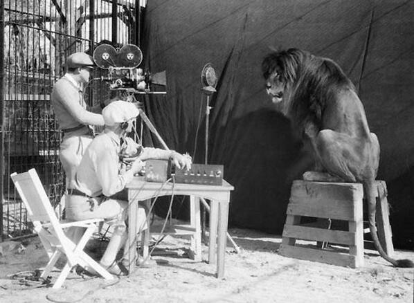 The recording of the Metro-Goldwyn-Mayer Lion, 1929