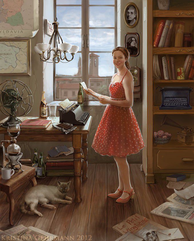 Vintage self-portrait
