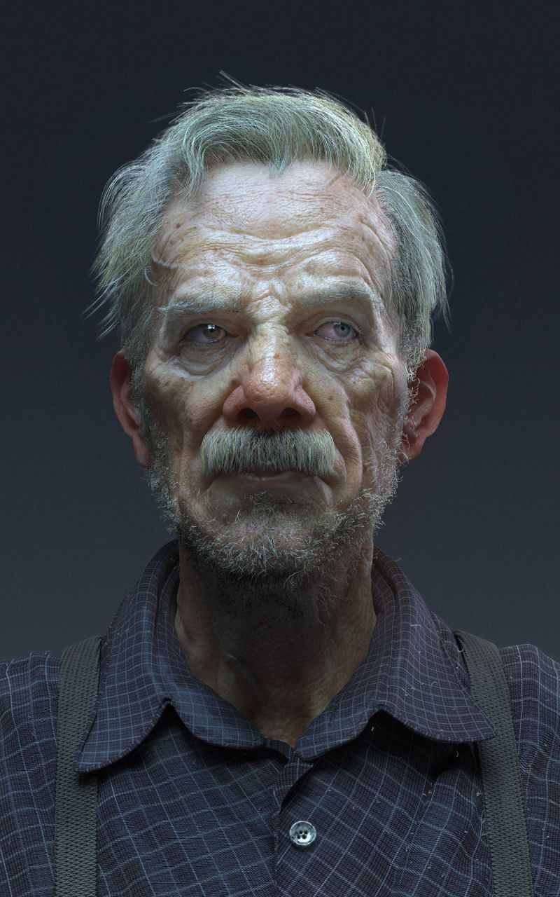 an elderly curmudgeon