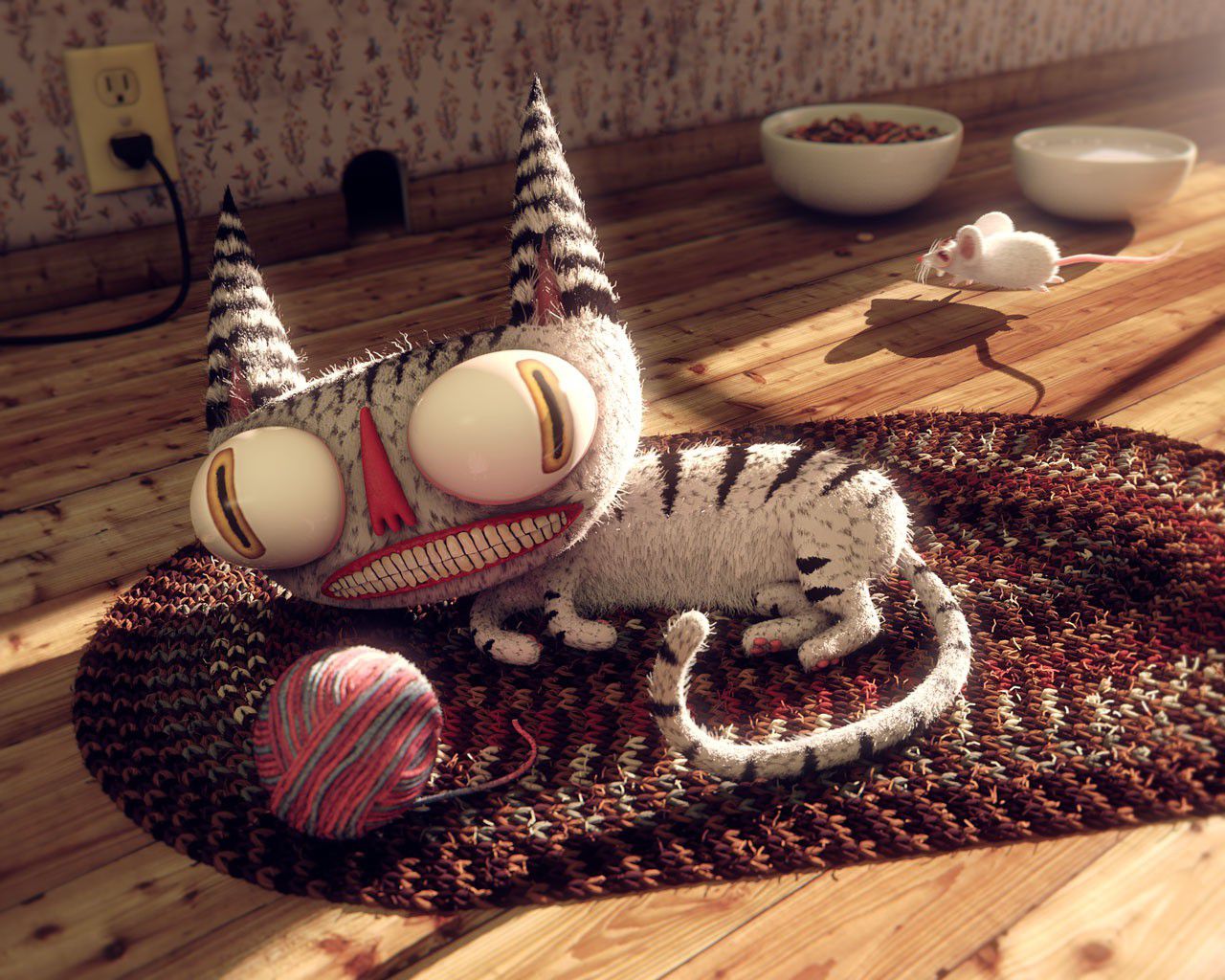 Cat with Mouse