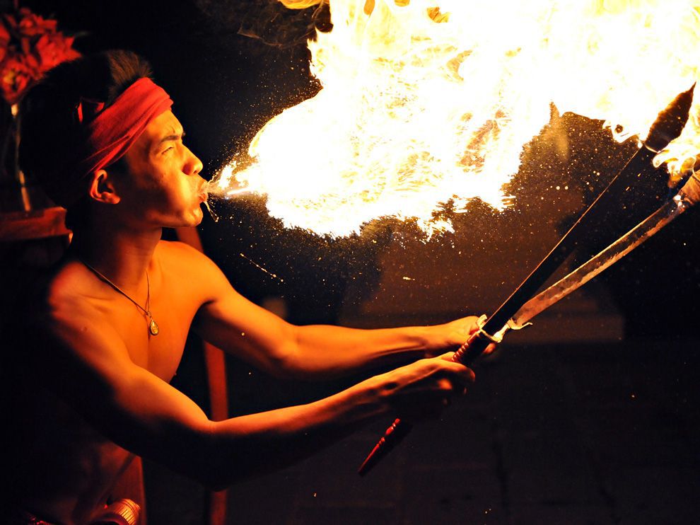 Fire Performer, Thailand