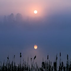 Misty Sunrise in Otley, England