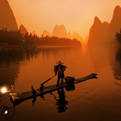 The morning fisherman