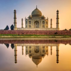 The taj mahal in india