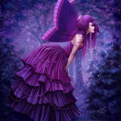 Pretty Purple Peaceful Butterfly