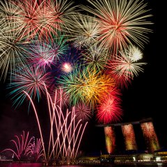 Bouquet of fireworks