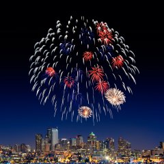 Fireworks over Seattle