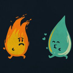 Impossible Love (fire and water kiss)