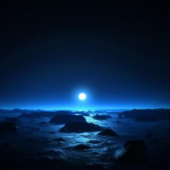 Space sunset