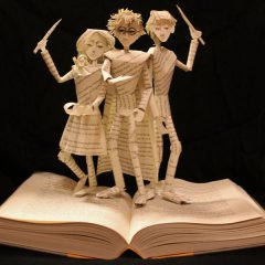Harry Potter Book Sculpture