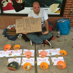 Which religion cares the most about the homeless?