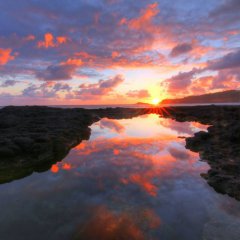 A Stunning Sunrise In Hawaii