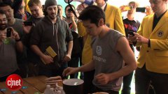 Kobayashi Eats 13 Grilled Cheeses In 1 Minute