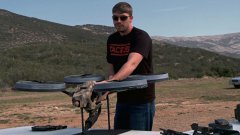 Prototype Quadrotor with Machine Gun!