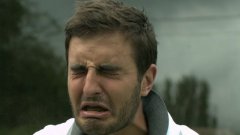 Cinnamon challenge in slow motion