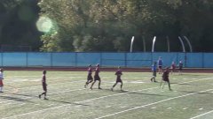 One-legged soccer player scores amazing goal