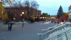 Aladdin longboarding through Washington State University