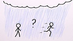 Is it Better to Walk or Run in the Rain?